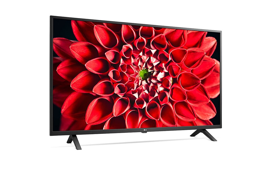 LG UN70 50 inch 4K Smart UHD TV, 30 degree side view with infill image, 50UN70006LA, thumbnail 5