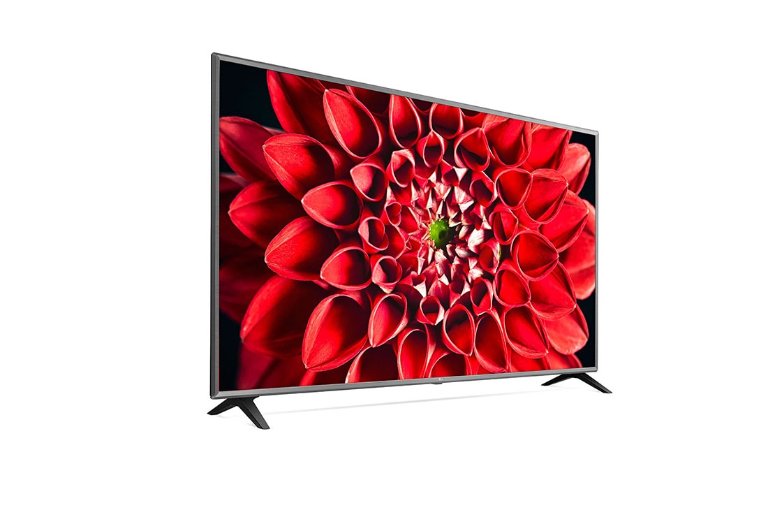 LG UN70 75 inch 4K Smart UHD TV, 60 degree side view with infill image, 75UN70706LD, thumbnail 4