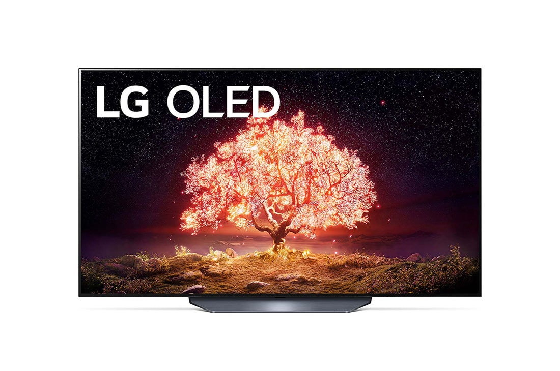 LG B1 55 inch 4K Smart OLED TV, front view, OLED55B16LA