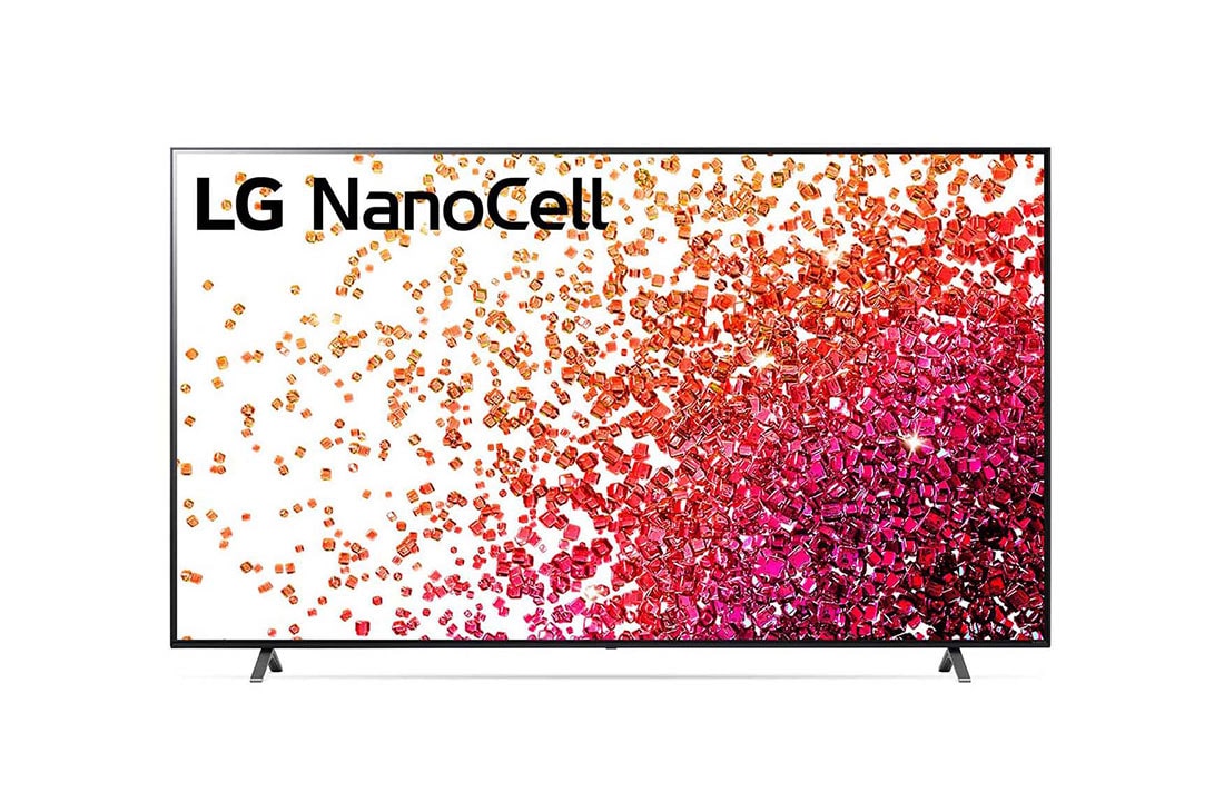 LG 86NANO756PA, Une vue avant du téléviseur LG NanoCell, 86NANO756PA