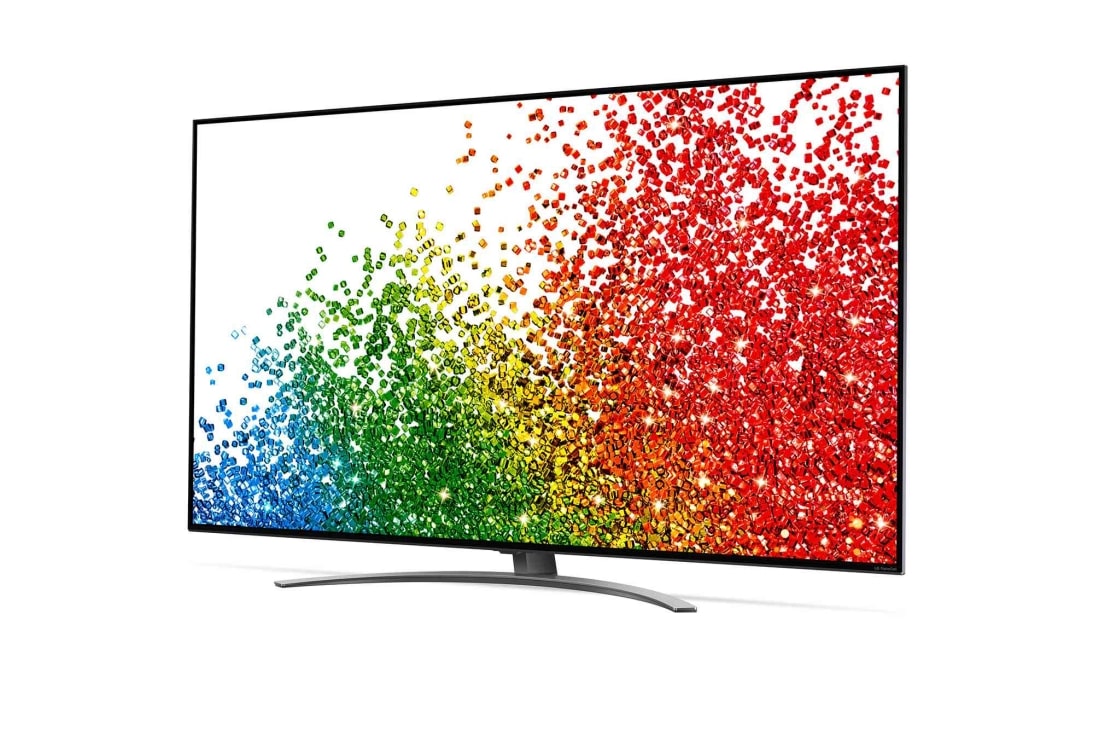 LG 86NANO916PA, vue de côté à 30 degrés avec image de remplissage, 86NANO916PA, thumbnail 4