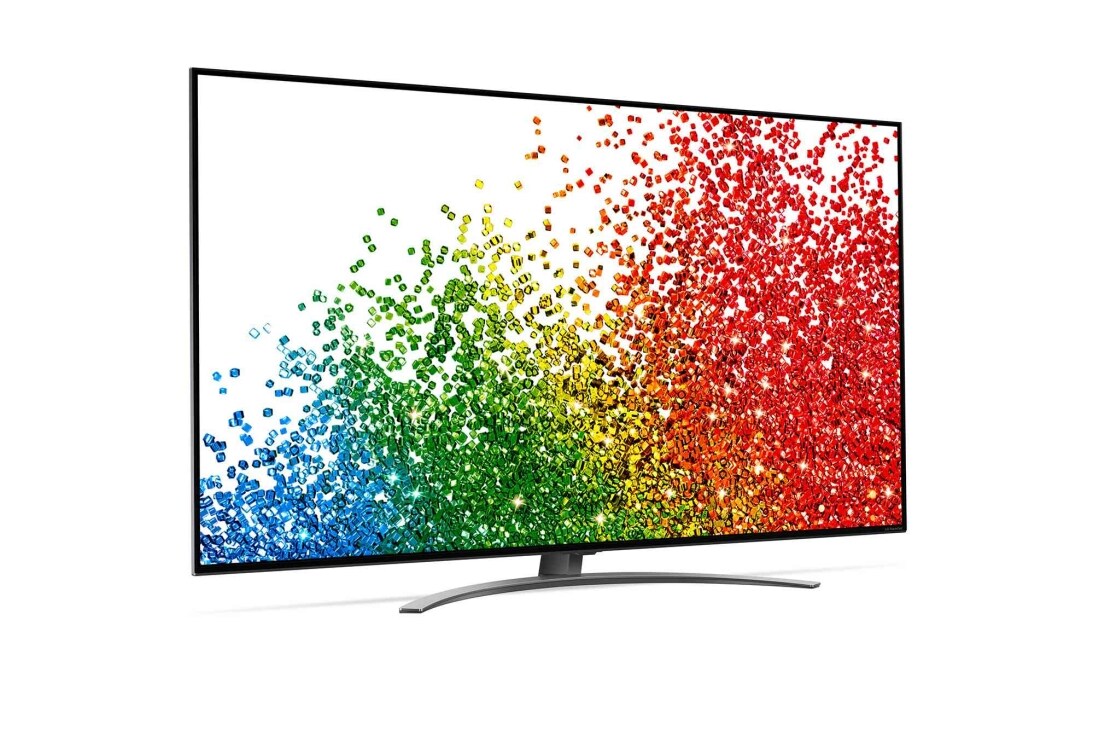 LG 86NANO916PA, vue de côté à 30 degrés avec image de remplissage, 86NANO916PA, thumbnail 8