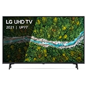 LG Smart TV LG UP77, 43 pouces 4K UHD, Une vue avant du téléviseur UHD LG, 43UP77006LB, thumbnail 2
