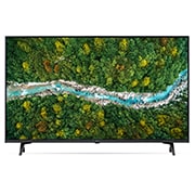 LG Smart TV LG UP77, 43 pouces 4K UHD, Une vue avant du téléviseur UHD LG, 43UP77006LB, thumbnail 3