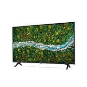 LG Smart TV LG UP77, 43 pouces 4K UHD, vue de côté à 30 degrés avec image de remplissage, 43UP77006LB, thumbnail 4