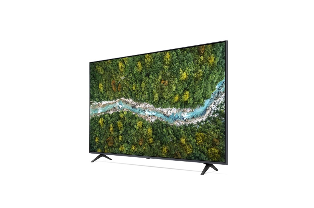 LG Smart TV LG UP77, 65 pouces 4K UHD, vue de côté à 60 degrés avec image de remplissage, 65UP77006LB, thumbnail 5