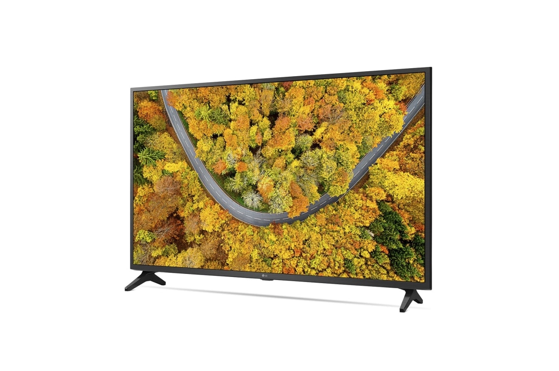 LG Smart TV LG UP75, 65 pouces 4K UHD, vue de côté à 30 degrés avec image de remplissage, 65UP75006LF, thumbnail 4