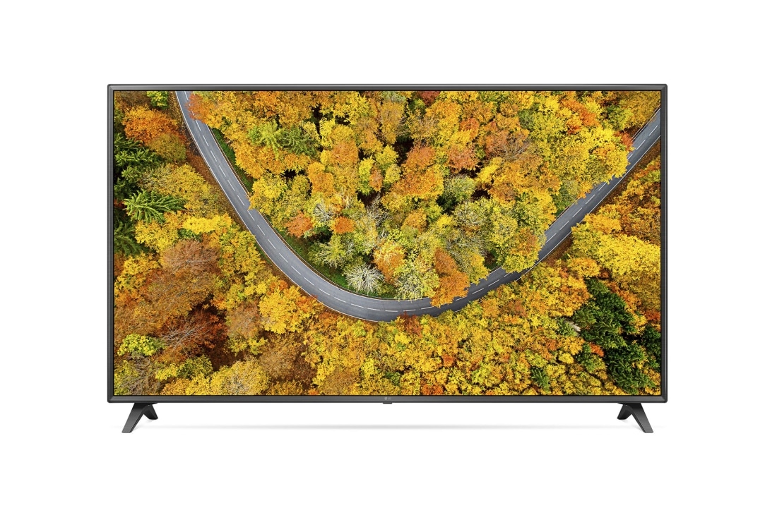 LG Smart TV LG UP75, 75 pouces 4K UHD, Une vue avant du téléviseur UHD LG, 75UP75006LC, thumbnail 3
