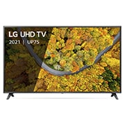 LG Smart TV LG UP75, 75 pouces 4K UHD, Une vue avant du téléviseur UHD LG, 75UP75006LC, thumbnail 2