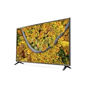 LG Smart TV LG UP75, 75 pouces 4K UHD, vue de côté à 60 degrés avec image de remplissage, 75UP75006LC, thumbnail 5