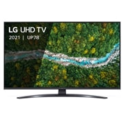 LG Smart TV LG UP78, 43 pouces 4K UHD, Une vue avant du téléviseur UHD LG, 43UP78006LB, thumbnail 1