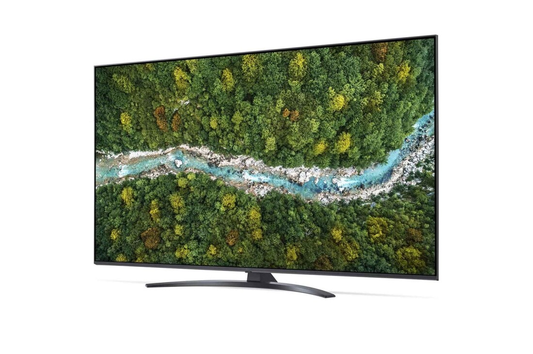 LG Smart TV LG UP78, 65 pouces 4K UHD, vue de côté à 30 degrés avec image de remplissage, 65UP78006LB, thumbnail 3