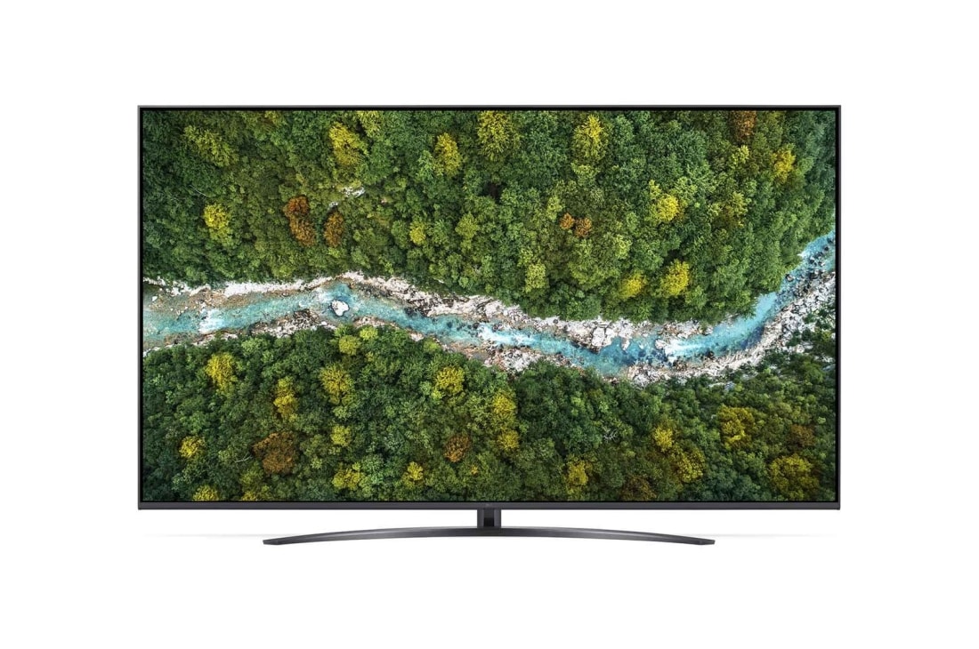 LG Smart TV LG UP78, 75 pouces 4K UHD, vue avant avec image de remplissage, 75UP78006LB, thumbnail 2