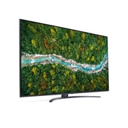 LG Smart TV LG UP78, 75 pouces 4K UHD, vue de côté à 60 degrés avec image de remplissage, 75UP78006LB, thumbnail 6