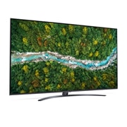 LG Smart TV LG UP78, 75 pouces 4K UHD, vue de côté à 30 degrés avec image de remplissage, 75UP78006LB, thumbnail 7