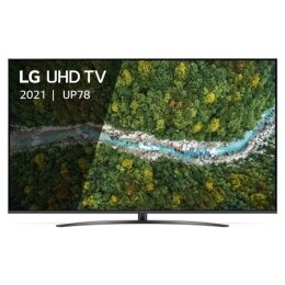 Une vue avant du téléviseur UHD LG2