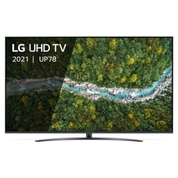 Une vue avant du téléviseur UHD LG1