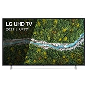 LG Smart TV LG UP77 70 pouces 4K UHD, Une vue avant du téléviseur UHD LG, 70UP77006LB, thumbnail 2