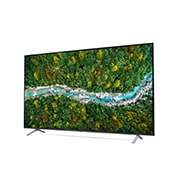 LG Smart TV LG UP77 70 pouces 4K UHD, vue de côté à 30 degrés avec image de remplissage, 70UP77006LB, thumbnail 4