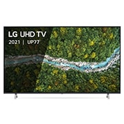 LG Smart TV LG UP77 75 pouces 4K UHD, Une vue avant du téléviseur UHD LG, 75UP77006LB, thumbnail 2