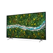 LG Smart TV LG UP77 75 pouces 4K UHD, vue de côté à 30 degrés avec image de remplissage, 75UP77006LB, thumbnail 4