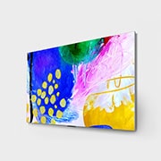 LG 55'' G2 OLED evo Gallery Edition, Vue latérale légèrement inclinée, OLED55G26LA, thumbnail 4