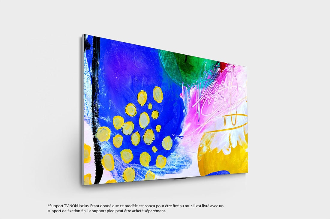 LG 65'' G2 OLED evo Gallery Edition, Vue latérale légèrement inclinée, OLED65G26LA, thumbnail 5