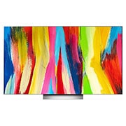 LG Smart TV LG OLED evo C2 4K 55 pouces, Vue avant, OLED55C25LB, thumbnail 2