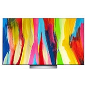 LG Smart TV LG OLED evo C2 4K 55 pouces, Vue avant, OLED55C24LA, thumbnail 2