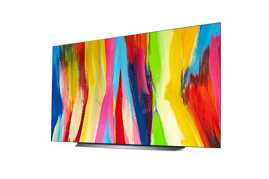 LG Smart TV LG OLED evo C2 4K 83 pouces, Vue latérale légèrement inclinée , OLED83C24LA, thumbnail 3