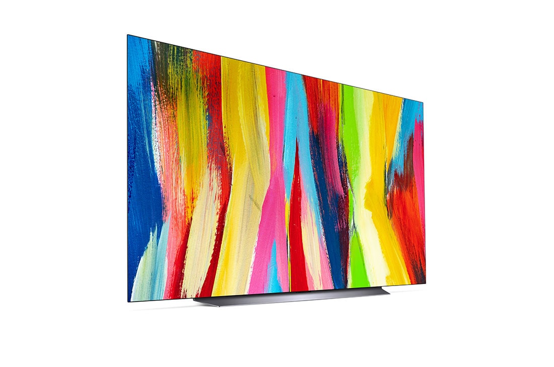 LG Smart TV LG OLED evo C2 4K 83 pouces, Vue latérale légèrement inclinée, OLED83C24LA, thumbnail 6
