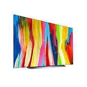 LG Smart TV LG OLED evo C2 4K 83 pouces, Vue latérale légèrement inclinée, OLED83C24LA, thumbnail 6