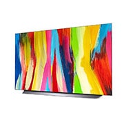 LG Smart TV LG OLED evo C2 4K 48 pouces, Vue latérale légèrement inclinée , OLED48C24LA, thumbnail 3