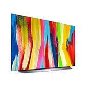 LG Smart TV LG OLED evo C2 4K 48 pouces, Vue latérale légèrement inclinée, OLED48C24LA, thumbnail 6