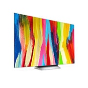 LG Smart TV LG OLED evo C2 4K 65 pouces, Vue latérale légèrement inclinée, OLED65C25LB, thumbnail 6