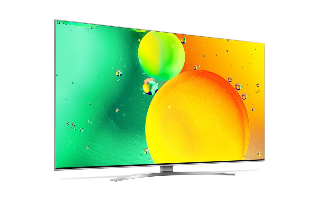 LG NanoCell, vue de côté à 30 degrés avec image de remplissage, 43NANO786QA, thumbnail 5