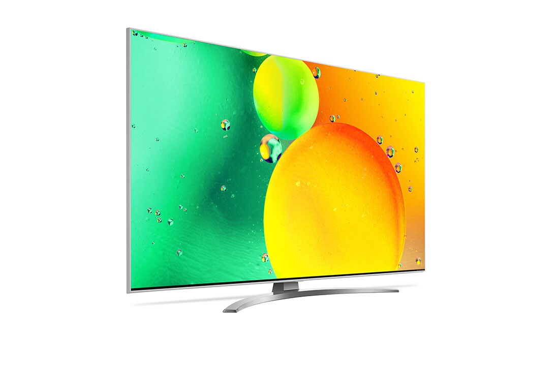 LG NanoCell, vue de côté à 60 degrés avec image de remplissage, 43NANO786QA, thumbnail 6