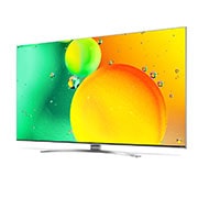 LG NanoCell, vue de côté à 30 degrés avec image de remplissage, 43NANO786QA, thumbnail 4