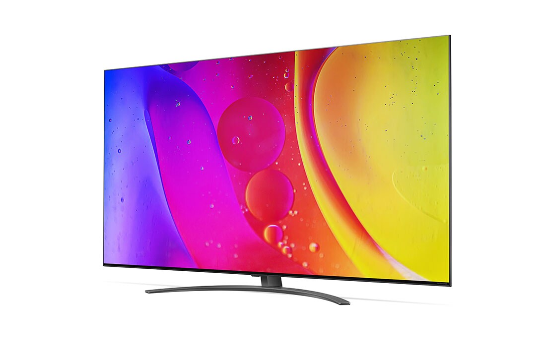 LG NanoCell, vue de côté à 30 degrés avec image de remplissage, 50NANO826QB, thumbnail 3