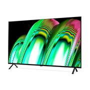 LG A2 48 inch, Vue latérale légèrement inclinée , OLED48A26LA, thumbnail 3