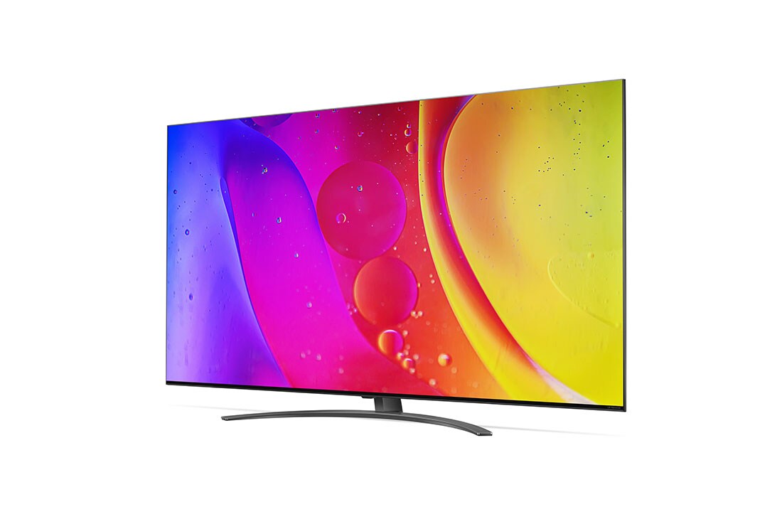 LG NanoCell, vue de côté à 30 degrés avec image de remplissage, 55NANO826QB, thumbnail 3