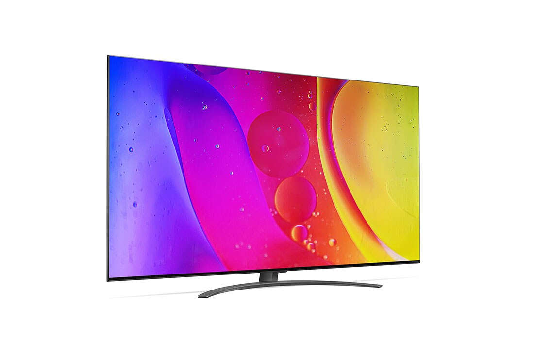 LG NanoCell, vue de côté à 30 degrés avec image de remplissage, 55NANO826QB, thumbnail 6