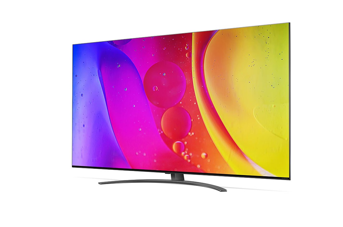 LG NanoCell, vue de côté à 30 degrés avec image de remplissage, 65NANO826QB, thumbnail 3