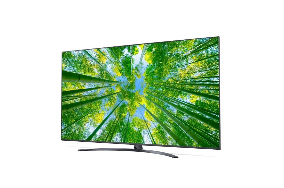 LG TÉLÉVISEUR UHD 4K, vue de côté à 30 degrés avec image de remplissage, 75UQ81006LB, thumbnail 3