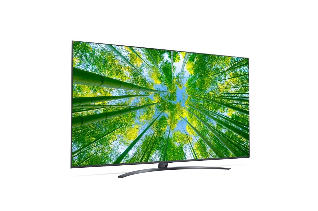 LG TÉLÉVISEUR UHD 4K, vue de côté à 30 degrés avec image de remplissage, 75UQ81006LB, thumbnail 6