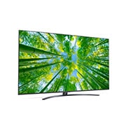 LG TÉLÉVISEUR UHD 4K, vue de côté à 30 degrés avec image de remplissage, 75UQ81006LB, thumbnail 6