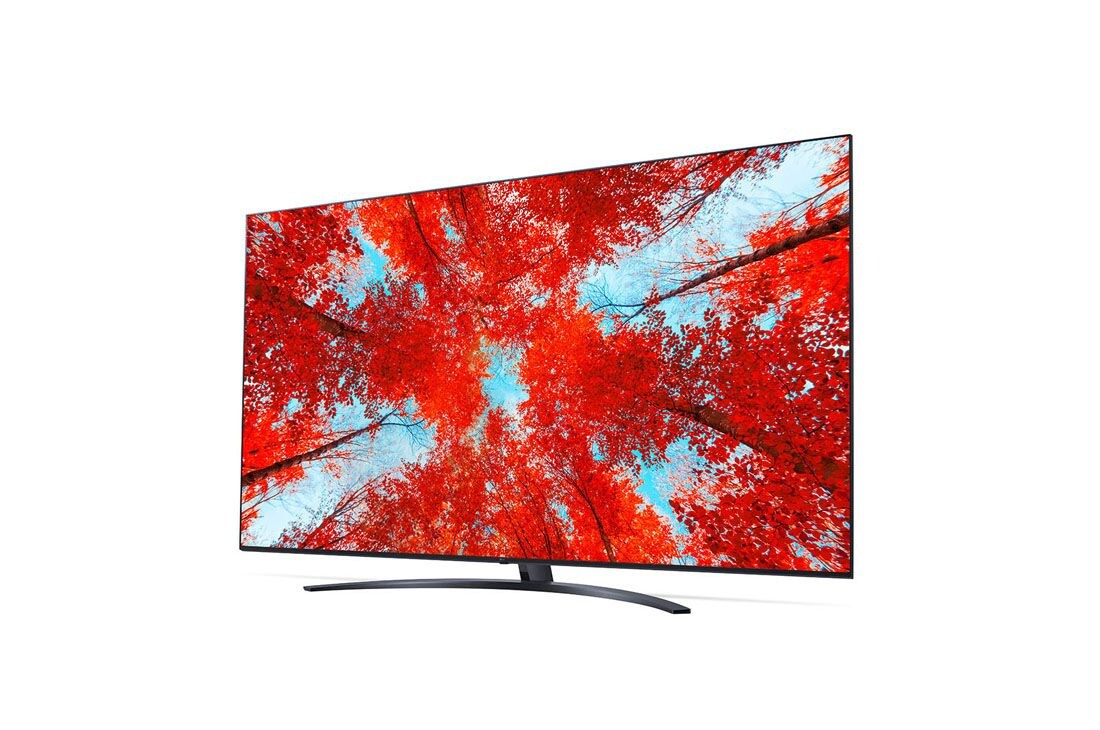 LG TÉLÉVISEUR UHD 4K, vue de côté à 30 degrés avec image de remplissage, 75UQ91006LA, thumbnail 3