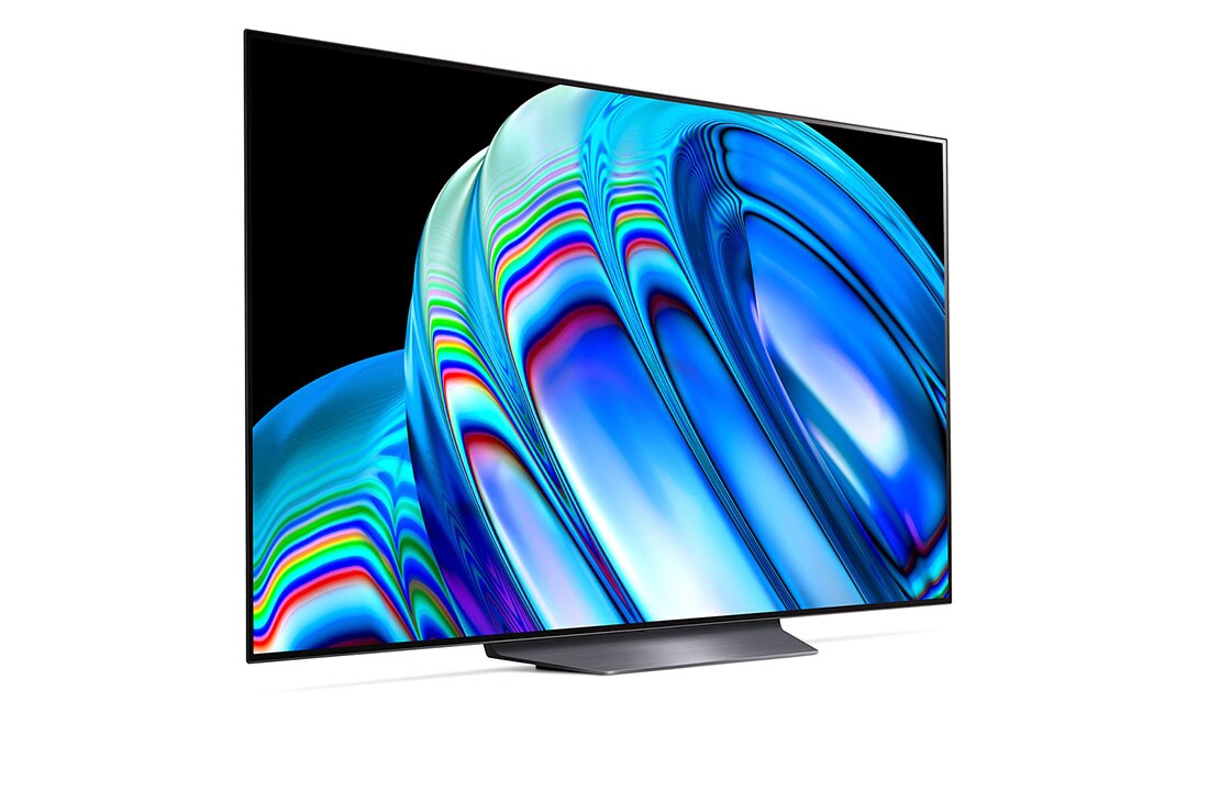 LG B2 77 inch, vue de côté à 60 degrés, OLED77B26LA, thumbnail 6