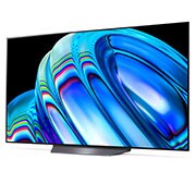 LG B2 77 inch, vue de côté à 30 degrés avec image de remplissage, OLED77B26LA, thumbnail 3