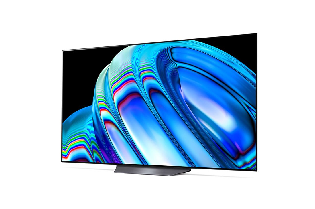 LG B2 65 inch, Vue latérale légèrement inclinée , OLED65B26LA, thumbnail 3